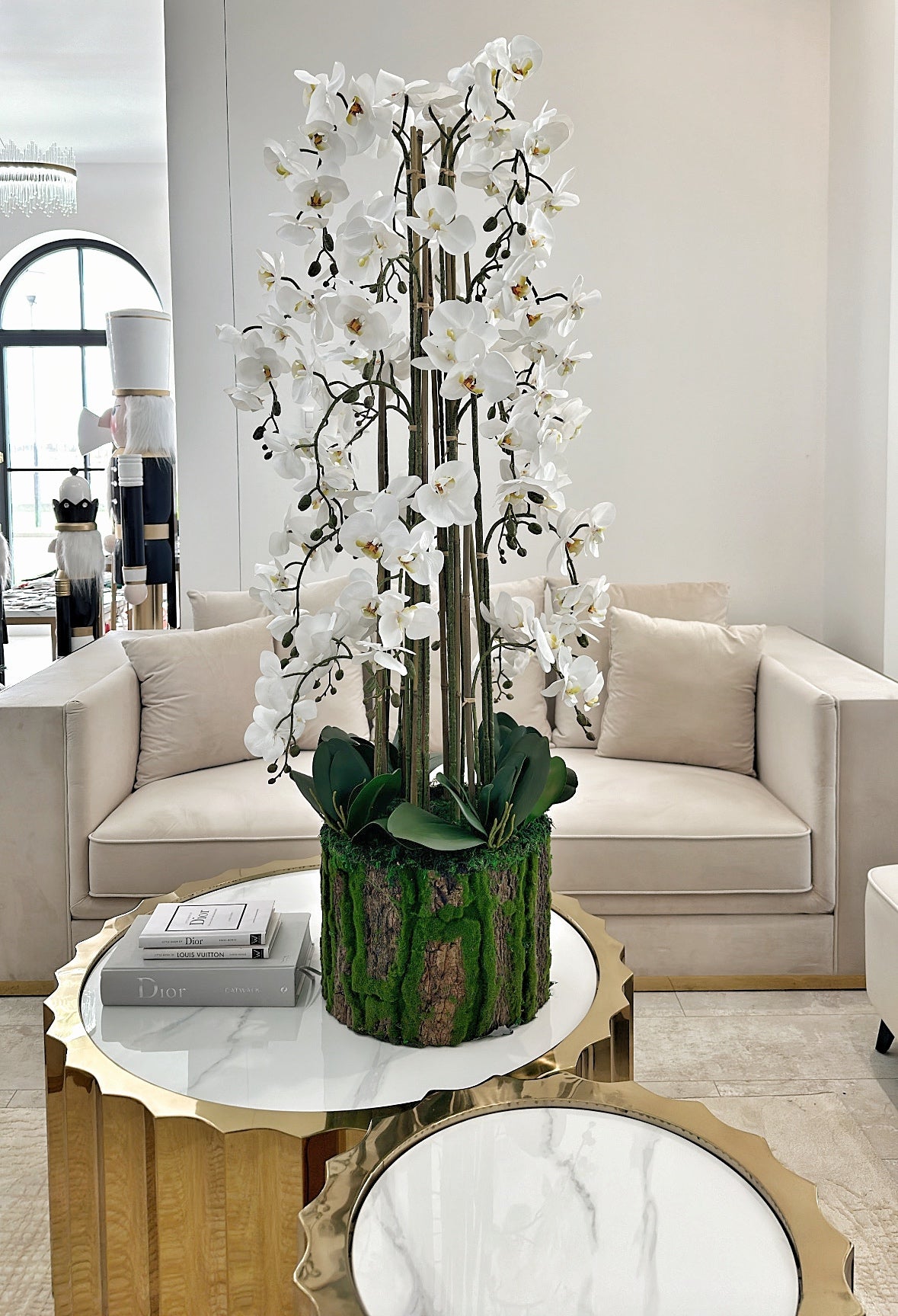 Luxusná 3D orchidea 135 cm x 37 cm