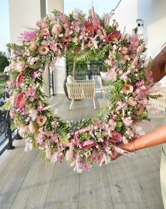 Venček na dvere Baby pink 55cm